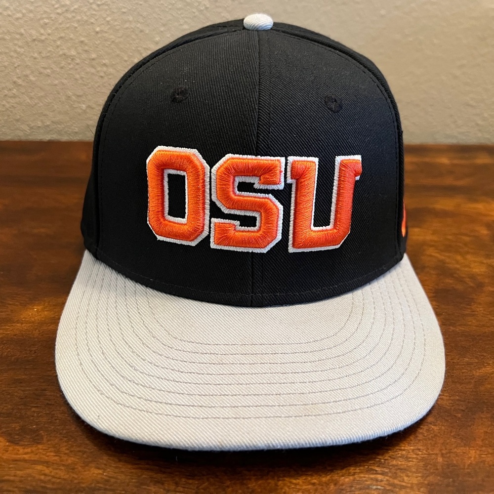 Nike Dri-FIT Oregon State Beavers OSU Snapback Hat Black Orange